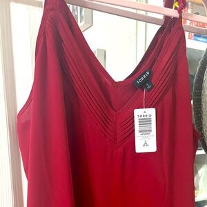Red camisole-Great for holidays!